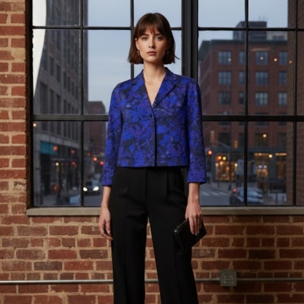 New Elie Tahari Cropped Blazer Size S
